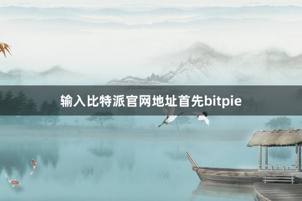 输入比特派官网地址首先bitpie